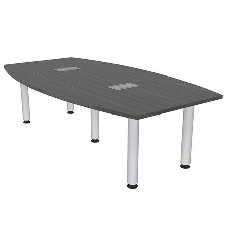 Skutchi Designs 45.25 in W, 84 in L, 29 in H, Engineered Wood Top, Grey H-BOT-4684-PT-AN-EL